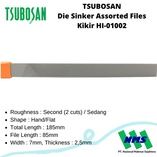 Tsubosan Kikir -Die Sinker Assorted Files HI-01002 (satuan)