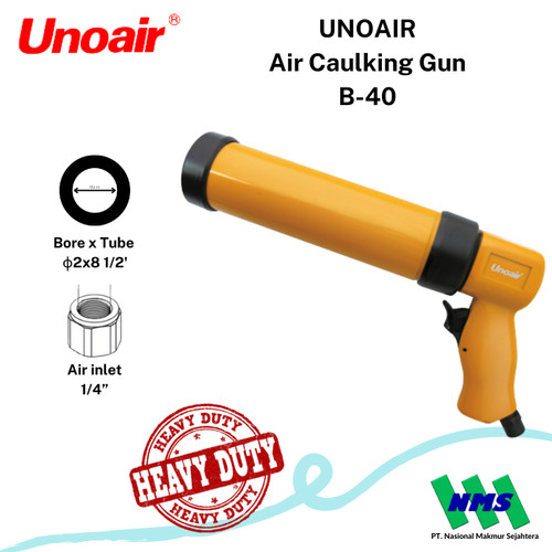 Tembakan Lem Angin Air Caulking Gun (Metal Body) UNOAIR B-40