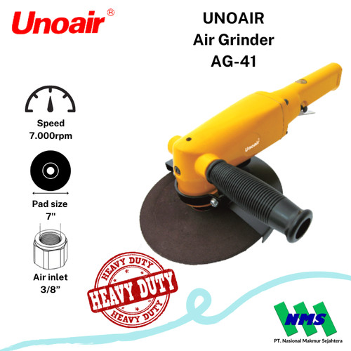 Gerinda Angin 7 inch Air Grinder UNOAIR AG-41