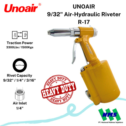 Unoair Air Hydraulic Riveter R-17