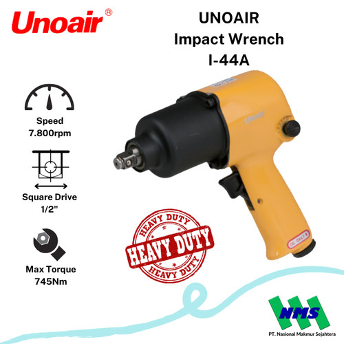 Pembuka Baut Angin 1/2 inch Impact Wrenches UNOAIR I-44A