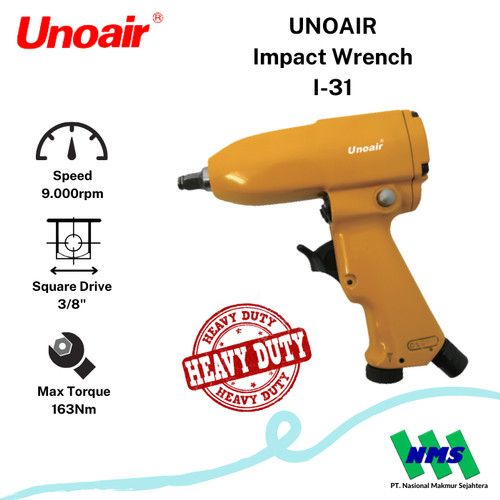 Pembuka Baut Angin 3/8 inch Impact Wrenches UNOAIR I-31