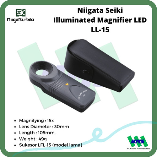 Kaca Pembesar Niigata seiki Illuminated Magnifier LED LL-15 (LFL-15)