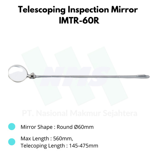 Niigata Seiki Telescoping Magnifying Inspection Mirror IMTR-60R