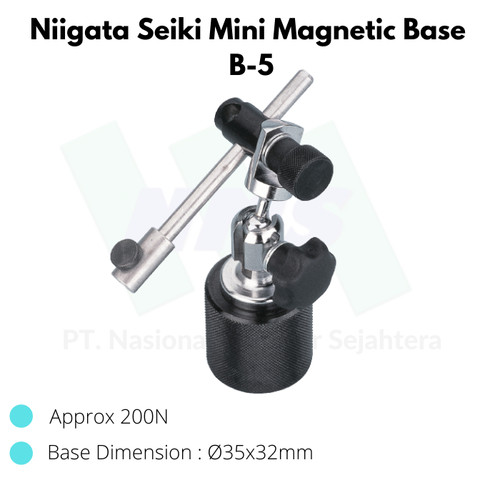 Niigata Seiki Mini Magnetic Base B-5 Stand Magnet Dial Gauge indicator