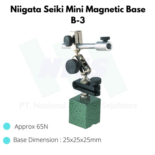 Niigata Seiki Mini Magnetic Base B-3 Stand Magnet Dial Gauge Indicator