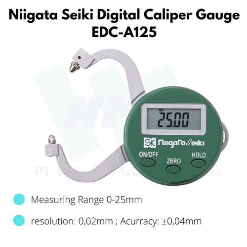 Niigata Seiki Digital Caliper Gauge EDC-A125