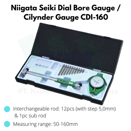 Niigata Seiki Dial Bore Gauge / Cilynder Gauge CDI-160