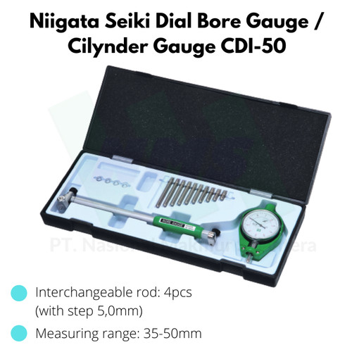 Niigata Seiki Dial Bore Gauge / Cilynder Gauge CDI-50