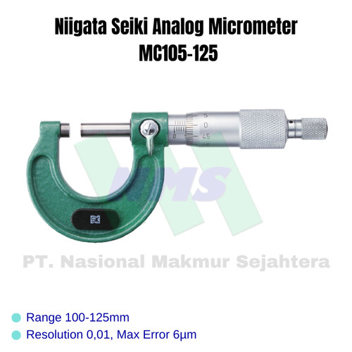 Niigata Seiki Analog Micrometer MC105-125