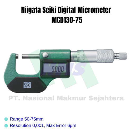 Niigata Seiki Digital Micrometer MCD130-75