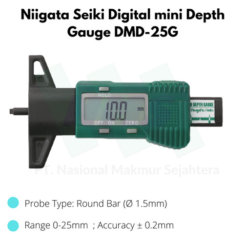 Niigata Seiki Digital mini Depth Gauge DMD-25G