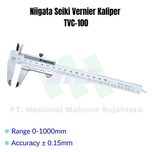 Niigata Seiki Vernier Kaliper/Jangka Sorong TVC-100