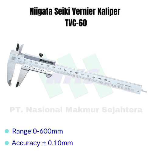 Niigata Seiki Vernier Kaliper/Jangka Sorong TVC-60