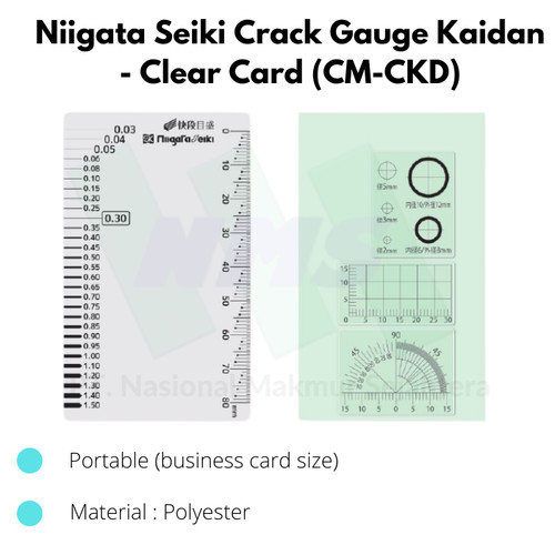 Niigata Seiki Crack Gauge Kaidan - Clear Card (CM-CKD)