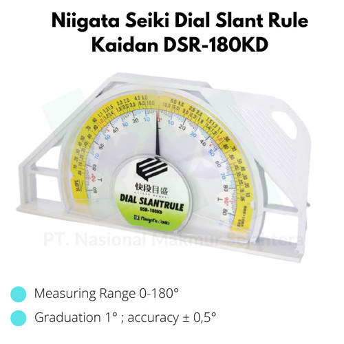 Niigata Seiki Dial Slant Rule Kaidan DSR-180KD