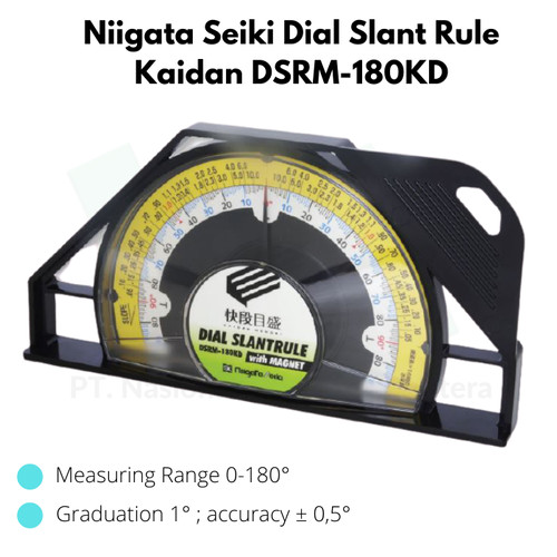 Niigata Seiki Dial Slant Rule Kaidan DSRM-180KD