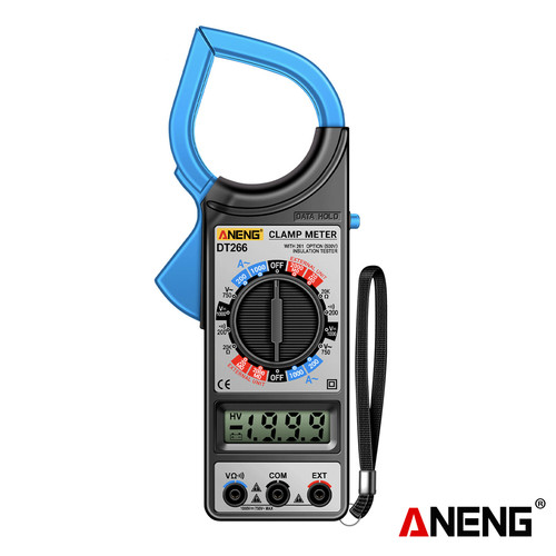 Aneng DT266 LCD 1999 Count Digital Clamp Meter AC Current Large Resistance