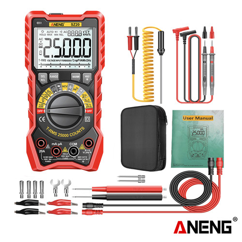 Aneng SZ20 Pro 25000 Counts Multimeter Smart Manual Range Meter NCV AC DC Ohm Hz Tester Tools Original