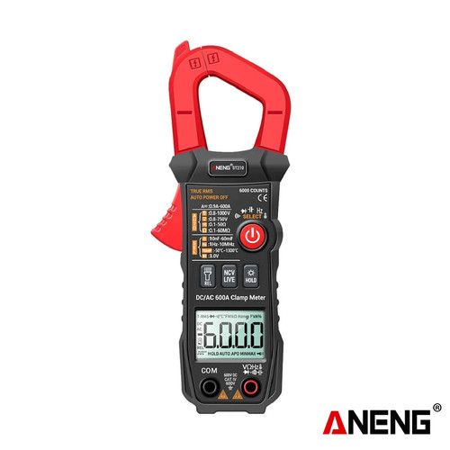 Aneng ST210  True RMS 6000 Counts Professional Clamp Meter DC/AC 600A