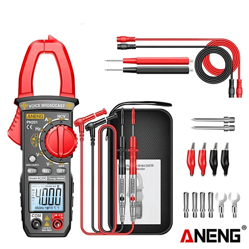 Aneng PN201 Pro Digital Clamp Meter Voice Broadcast Multitester DC/AC