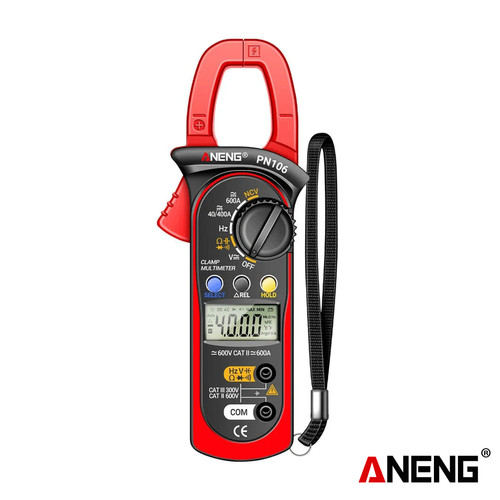 Aneng PN106 Digital Clamp Meter 600A Series AC DC Frekuensi Ori