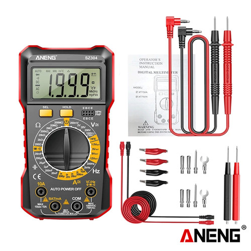 Aneng SZ304 Pro Multimeter Professional Pengukur Arus Listrik Hz Diode