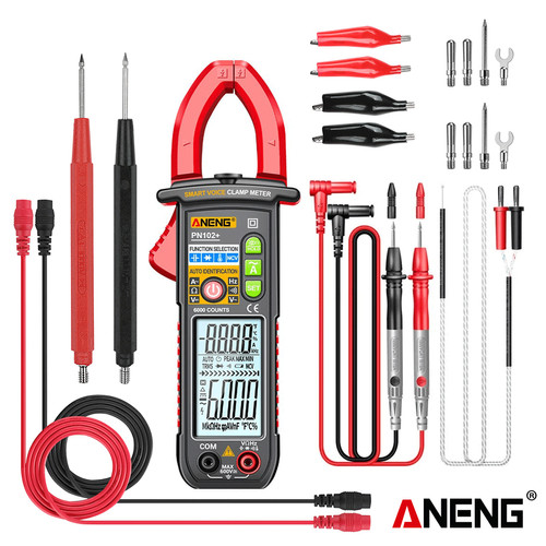 Aneng PN102+ Pro Smart Voice Clamp Meter 6000 Counts Hz Diode Original