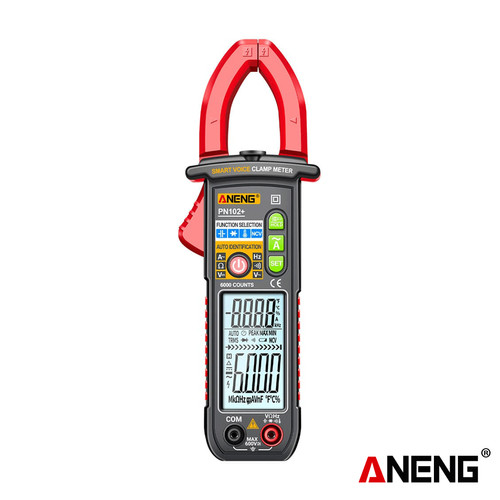 Aneng PN102+ Smart Voice Clamp Meter 6000 Counts Hz Diode Original