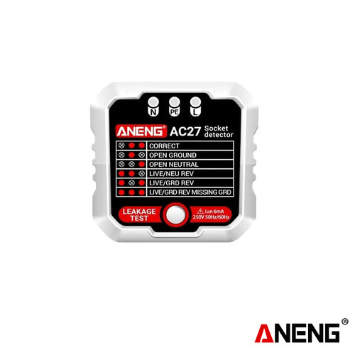 Aneng AC27 Smart Socket Tester Electroscope Meter Circuit Breaker Find