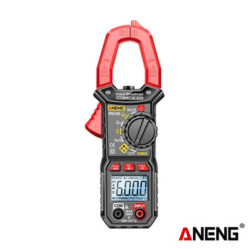 Aneng PN105 6000 Counts Voice Broadcast Clamp Meter 600A AC Current