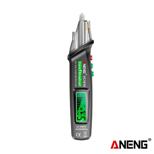 Aneng VC1019 Voice Broadcast Tester Pen 12V-1000V Infrared Sensor Ori