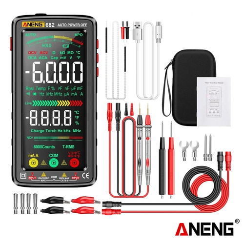 Aneng 682 Pro Digital Multimeter Tester Listrik Rechargeable Ohm Diode