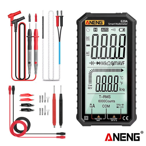 Aneng 620A Pro Multimeter Digital Profesional 6000 Count True RMS Ori