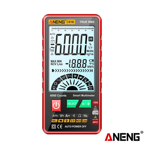 Aneng 616 Digital Multimeter 6000 Counts Ultra thin Intelligent Ori