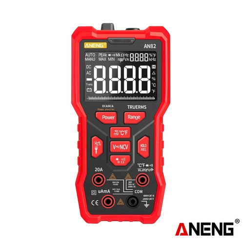 Aneng AN82 Multimeter Digital Profesional 9999 Kapasitor NCV Original