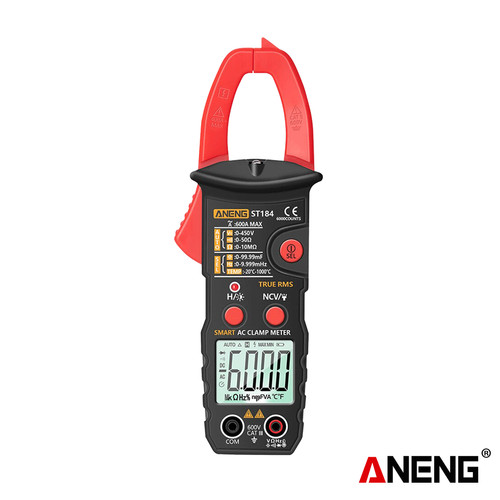 Aneng ST184 Tang Ampere Clamp Meter AC/DC 6000 Counts Original