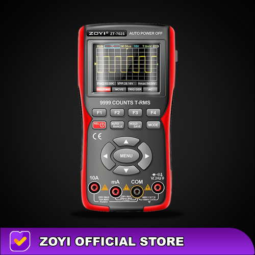 ZOYI ZT-702S Digital Oscilloscope Multimeter 48M/S 10MHZ PC Waveform