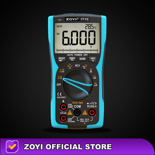 ZOYI ZT-Y2 True RMS Multimeter Digital Auto / Manual Range Capasistor