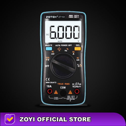 ZOYI ZT-102 True RMS Multimeter Multitester Digital Avometer Original