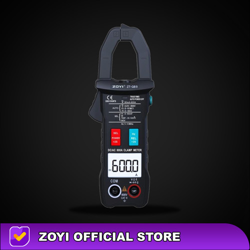 ZOYI ZT-QB9 Auto Range Clamp Meter Tang Ampere AC Dan DC Current 600A