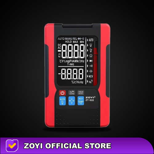 ZOYI ZT-922 Multimeter Avometer Ukur Arus listrik 4000uf 10mhz Diode N