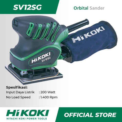 Hitachi Hikoki Orbital Sander / Mesin Amplas Listrik 200Watt SV12SG