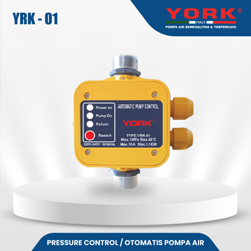 Otomatis Pompa Air Automatic Pressure Control York YRK - 01