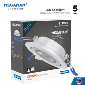 Lampu Spotlight MEGAMAN MQTL2048-5W-2.5"3000K 170-240V