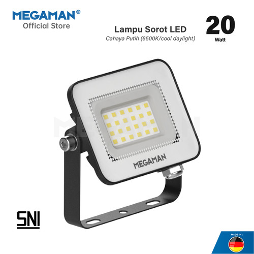 Lampu Sorot Proyek LED 20 Watt Megaman FloodLight ZDL3014 Kuning 3000K