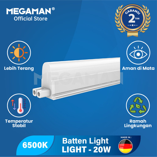 Lampu Plafon T5 LED 20 Watt Neon Megaman Batten MXL2020