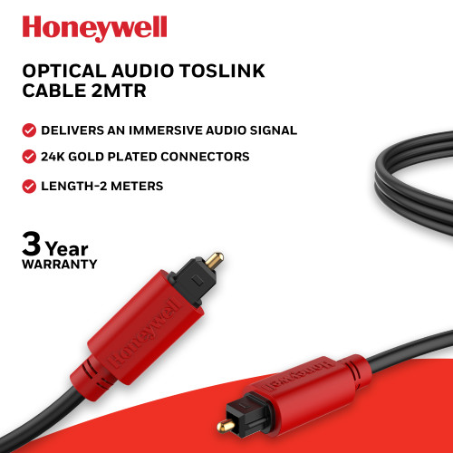 Honeywell Kabel TosLink Digital Optical Audio - 2 Meter