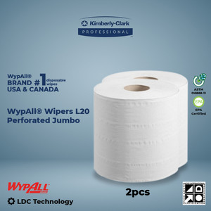 WYPALL L20 Perforated Jumbo Roll Wipers  - Tissue Pengganti Majun