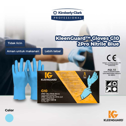 KleenGuard™ Gloves G10 2Pro Nitrile Blue